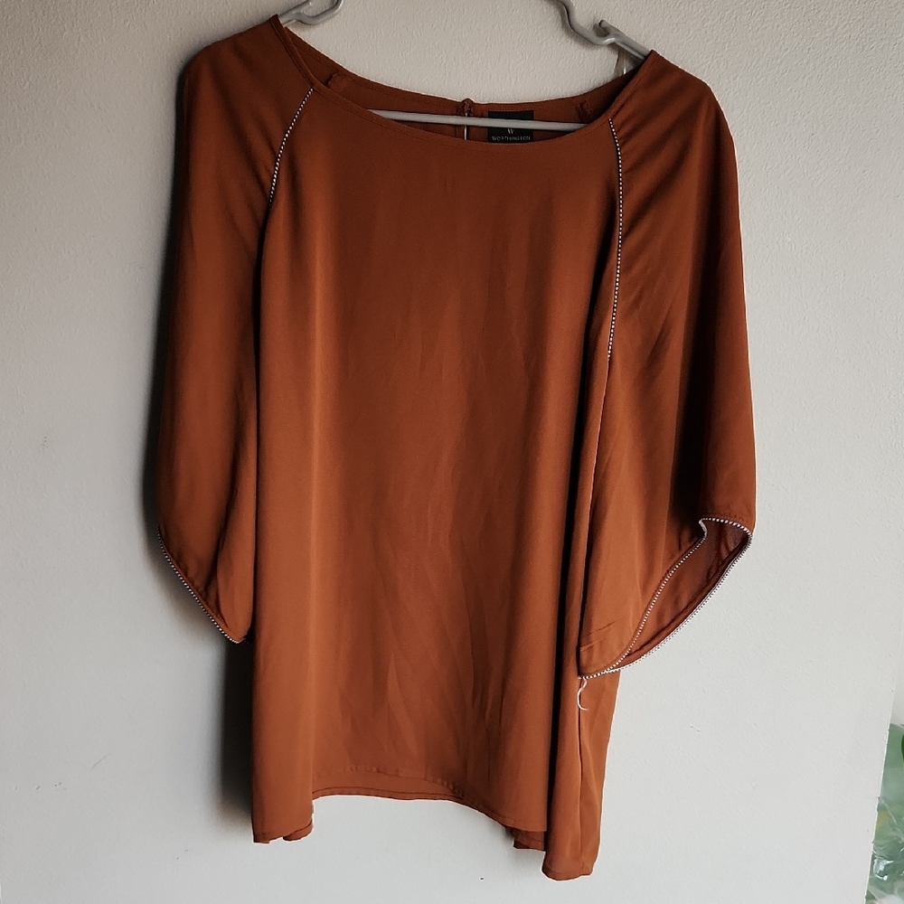 Worthington Rust Women's Blouse